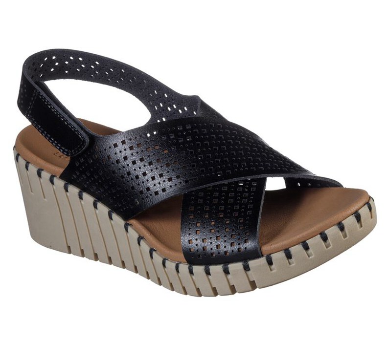 Skechers Pier Ave - Beach Chick - Womens Sandals Black [AU-CO1818]